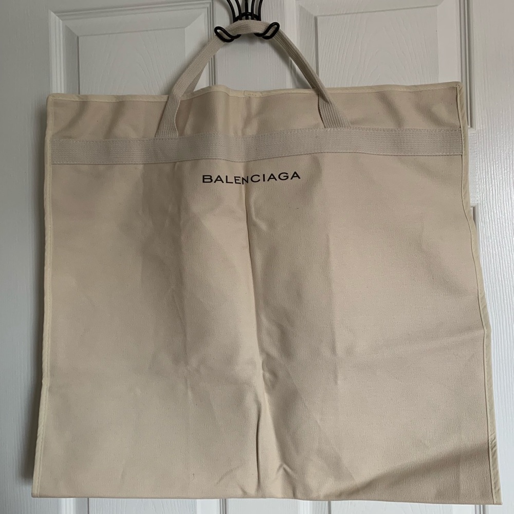 Balenciaga garment bag with hanger